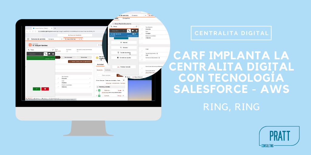 CARF implanta la centralita digital con tecnología Salesforce – AWS